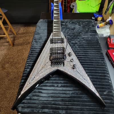 Jackson "Custom Rhinestone" JS32 King V Gloss Black 2019 image 1