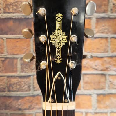 Vintage 1960s Estrada FS-5 Acoustic Guitar Natural-GOOD Tone-Repaired Headstock image 2