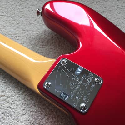 Fender 50th Anniversary Jazz Bass 2010 Candy Apple Red image 7
