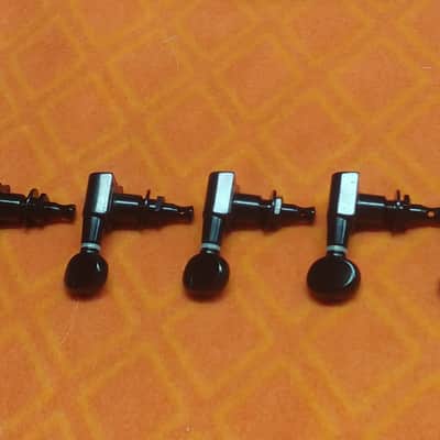 Guitar Tuning Head Set ( 6 -in-line ) - Black - 2010's - As used on Ibanez guitars image 2