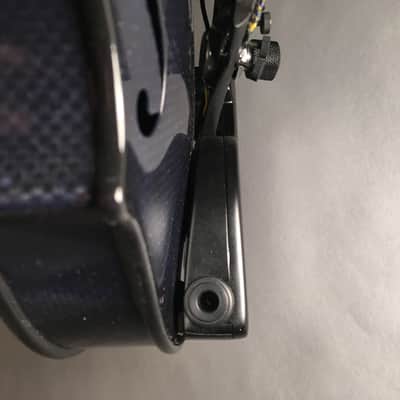 5-String Acoustic Electric Glasser Carbon Compsite Violin, Dark Blue image 6