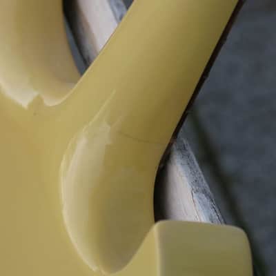 HOYER GUITARS Double Neck Body 1980s - 'Vanillecreme' yellow image 8