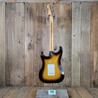 Fender 1955 Stratocaster Sunburst One-Piece Ash Body Excellent image 4