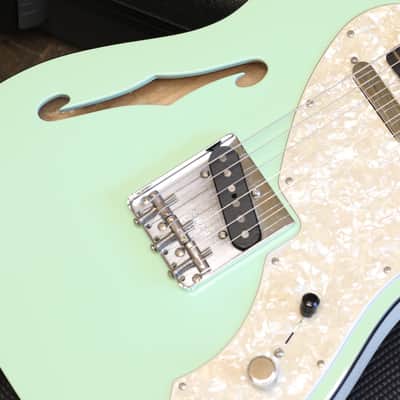 2019 Fender FSR Thinline Telecaster Semi-Hollow Electric Guitar Surf Green + COA OHSC image 5