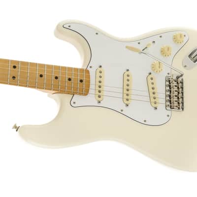 Fender Jimi Hendrix Stratocaster Guitar Maple Fingerboard, Olympic White w/ Gig Bag image 4
