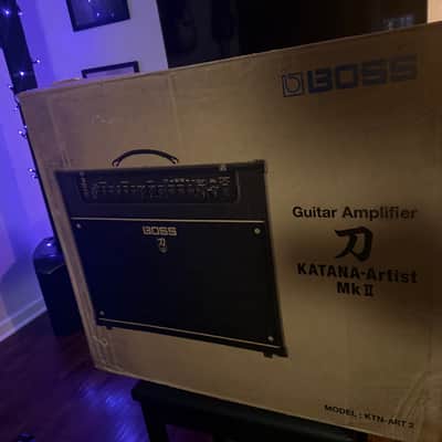 Boss Katana-Artist MkII 100-Watt 1x12" Digital Modeling Guitar Combo Bundle with GA-FC, FV-500H Pedal, Cover, and Original Box image 5