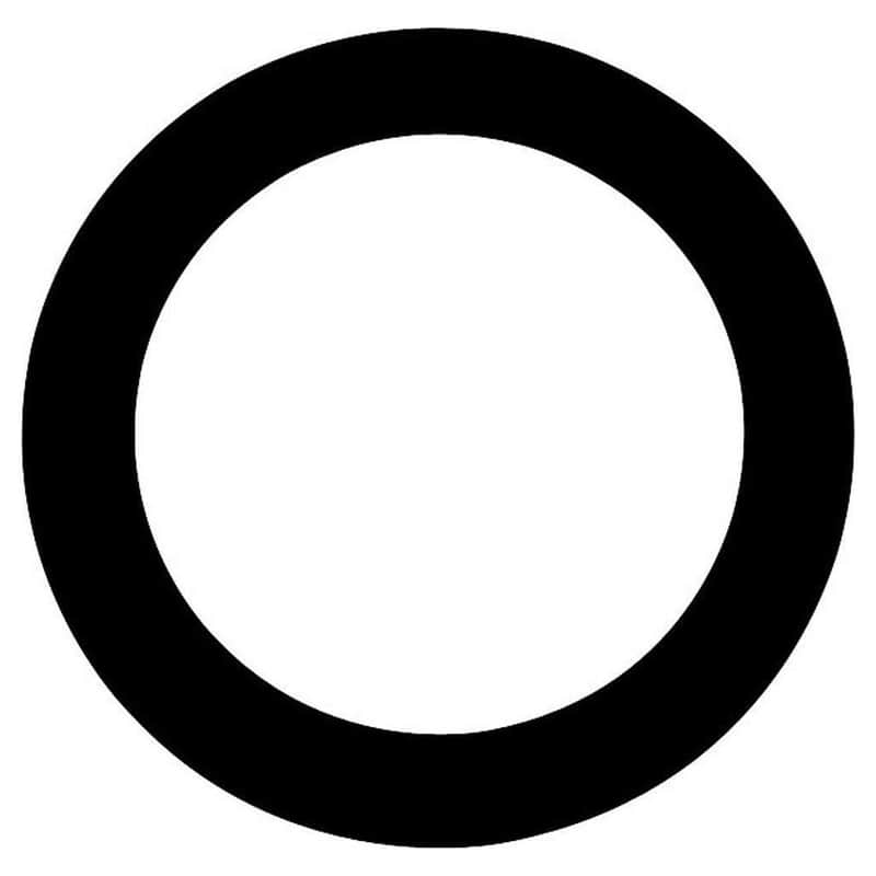Aquarian PHBK-U 5" Bass Drum Head Port Hole Template image 1