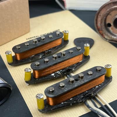 General Vintage Tone “ NOS Wire “ Handwound Pickups for Stratocaster ®️ Original Pre CBS Phelps Dodge 1958 Magnet Wire Ltd. Ed. Heavy Formvar mid 50’s image 4
