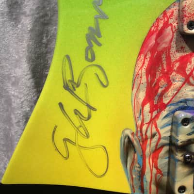 Custom Schecter 2002 NAMM Convention Horror Masterworks Display Catalog Guitar SIGNED Dawn Of The Dead George Romero Horror Halloween image 16