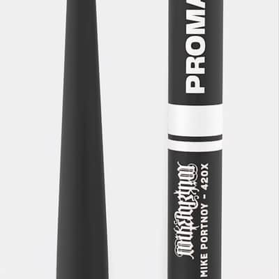Pro-Mark Mike Portnoy ActiveGrip Hickory Oval Wood Tip Drumsticks Black *BRAND NEW* image 3