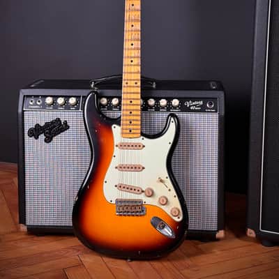 2009 Fender 59 John Cruz Strat Masterbuilt Sunburst Relic image 1