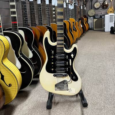 Hofner Galaxie 176 White 1960s Electric Guitar image 1