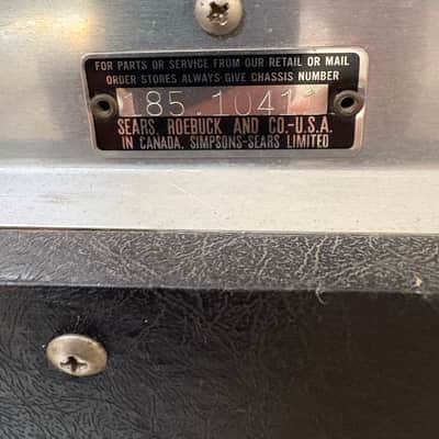 Silvertone Model 1474 Reverberation Twin Twelve 50-Watt 2x12 Guitar Combo 1960s - Black image 7