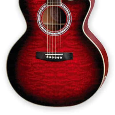 Jay Turser USA Guitar Auditorium QT CE Red Sunburst JTA-424QCET-RSB-A-U image 3