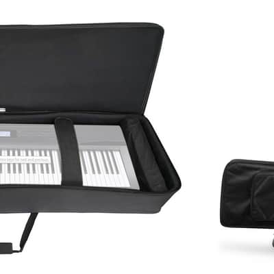 Rockville 88 Key Slim Padded Rigid Keyboard Gig Bag Case For Casio PX-330