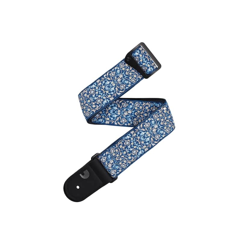 Eco Persian Woven Guitar Strap, Blue image 1