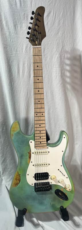Strat style electric guitar (aged relic) image 1