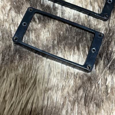 1980s Gibson Humbucker Pickup M8-593 Rings Set - Black image 4