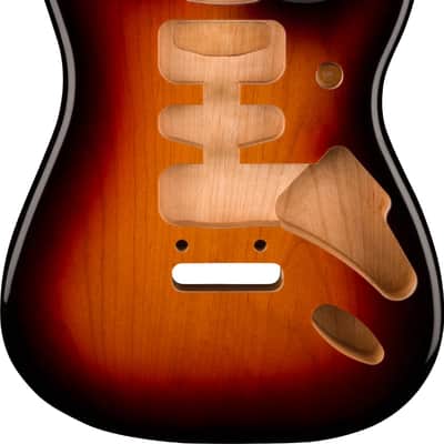 Fender Deluxe Series Stratocaster HSH, Alder Body, 2-Point Bridge Mount, 3-Color Sunburst image 3