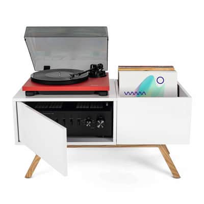 Glorious Turntable Lowboard - White image 2