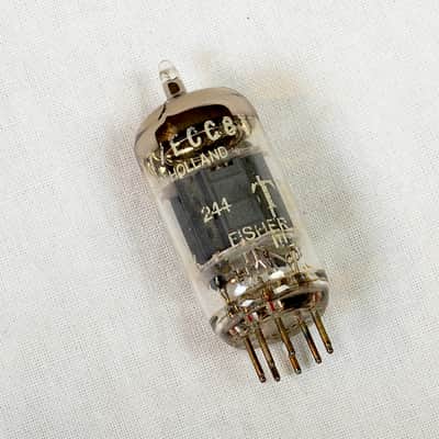 Pair of Fisher-Branded 12AX7 / ECC83 Preamp Tubes – Made by Philips in Holland – Tests Strong image 9