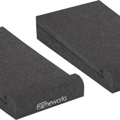 Gator GFW-ISOPAD-SM Acoustic Foam Studio Monitor Isolation Pads, Small, 2-Pack image 1