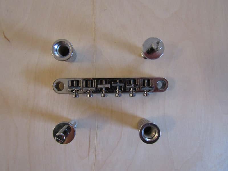 Unbranded Tune-O-Matic Bridge 2024 - Worn Chrome image 1