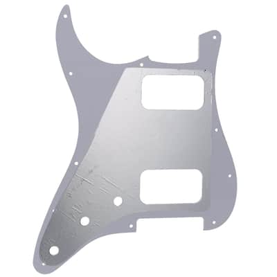 11 Holes Round Corner HH Strat Pickguard 2 Humbuckers for American/Mexican Fender Standard Stratocaster Electric Guitar, 4Ply Tortoise Shell image 3