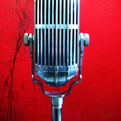Vintage RARE 1950's American D9A / D9AT dual dynamic cardioid microphone chrome w Belden cable D8T D4T D6T image 7