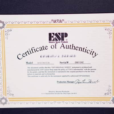 ESP Original M-II CTM NT/M Cast Iron Hiendguitar special run image 8