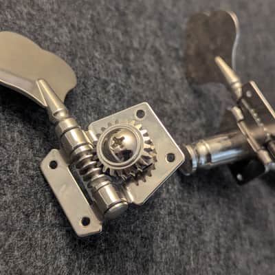 Original tuners from Squier Precision Bass PJ  2023 - Nickel/silver image 3