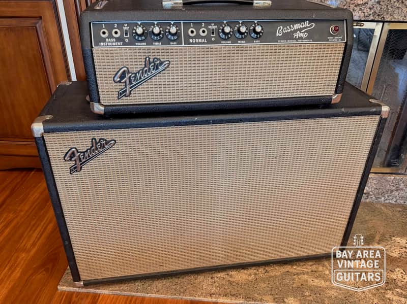 1967 Fender Bassman Head and Ex-Avengers Greg Ingraham Cabinet - Epic Tone! image 1