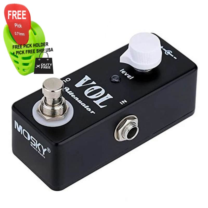 Mosky VOL Electric Guitar Passive Attenuator Effects Pedal, FREE PICK + HOLDER+ FREE SHIP USA image 1