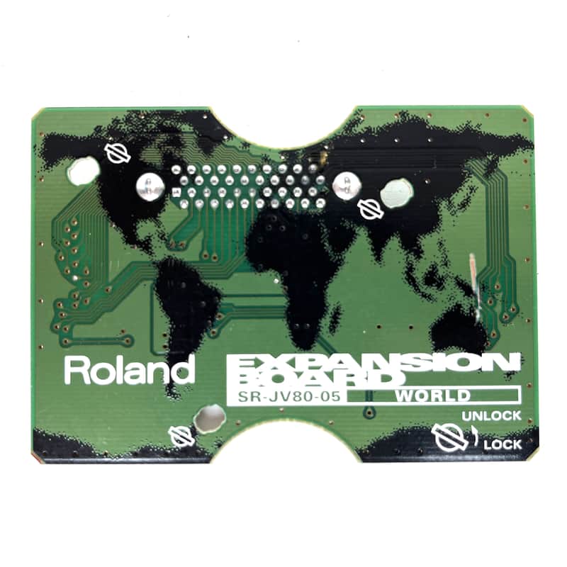 Roland SR-JV80-05 World Expansion Board 1990s - Green Made in Japan Worldwide Shipment image 1