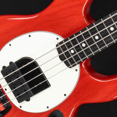 Music Man USA StingRay 4 Tim Commerford Artist Series - Caliper Red (active) image 11