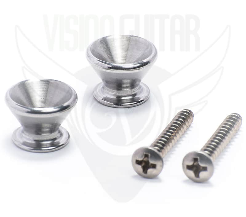 Callaham Stainless Steel Strap Buttons with (2) Stainless Steel Screws image 1