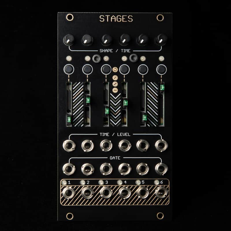 Mutable Instruments Stages Eurorack Synth/LFO/CV Clone Module (Oscillosaurus Panel + Green LEDs) image 1