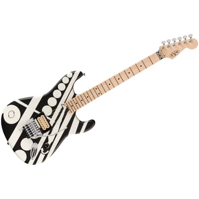 EVH Striped Series Circles Black and White Stripes EVH image 7