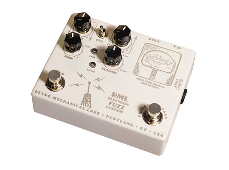 Retro Mechanical Labs Electron Fuzz Custom Mini Distortion Pedal (White) [DEMO] image 1