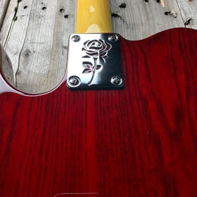 Icon Plates Rose Neck Plate For Bolt On Neck Guitar or Bass - Chrome Finish image 4