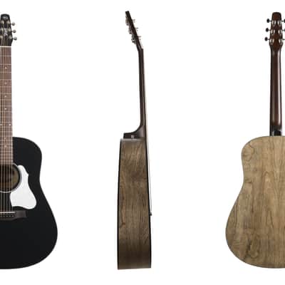 Seagull S6 Classic Black A/E Acoustic Guitar w/Bag image 1