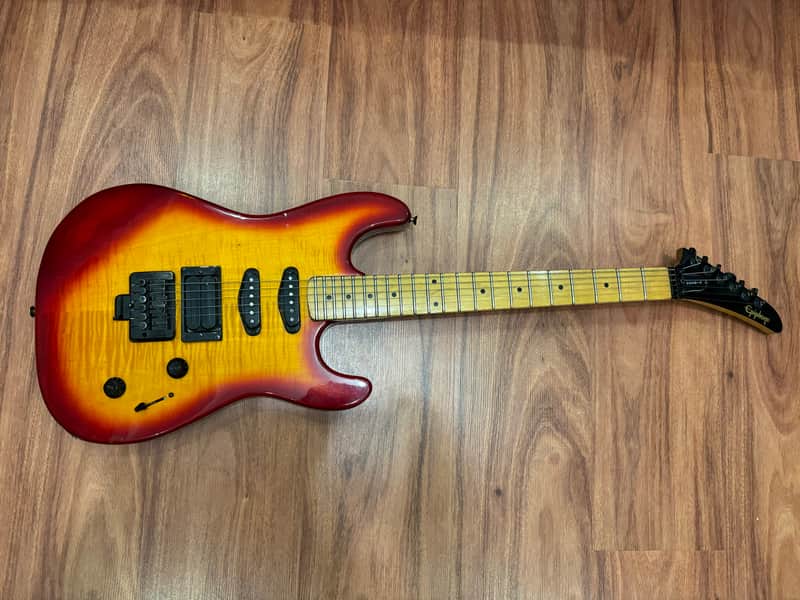 Epiphone Gibson S-510 / SKB-1000 435i 635i Electric Guitar Superstrat U2 Strat ULTRA RARE, only 400 units made on Samick factory Sunburst image 1