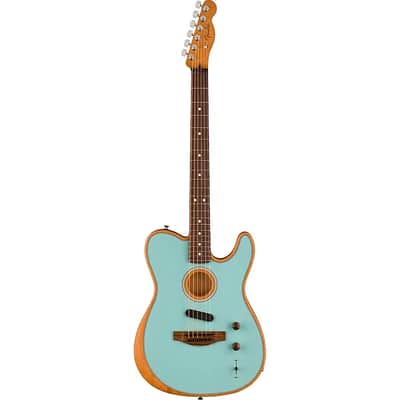 Fender Acoustasonic Player Jazzmaster - Ice Blue | Reverb
