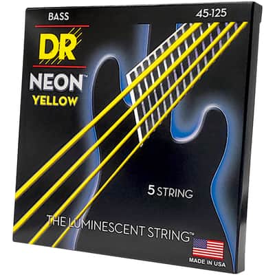 NYB5-45 Hi Def Neon Yellow Medium 45-125 DR Strings image 1