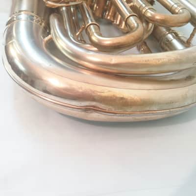 Conn Double Bell Euphonium-Gold Plated-Engraved-Made 1913-Clean-Playable-w/Case! image 14