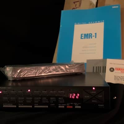 super rare Yamaha half-rack series set: EMT-1 FM Expander Synth, EMT-10 PCM Synth, EMR-1 Digital Rhythm Box, year 1988 image 2
