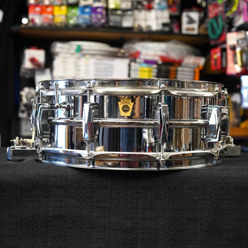 Vintage 1966 Ludwig USA Super Sensitive 5x14" Steel Snare Drum - ALL ORIGINAL image 1