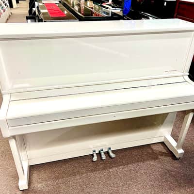 WILH.STEINBERG P118CW Upright Piano White - white snow image 5