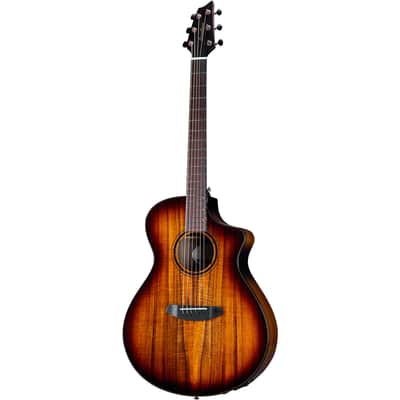 Breedlove Pursuit Exotic S Concert Acoustic-Electric Guitar, Edgeburst Koa image 10