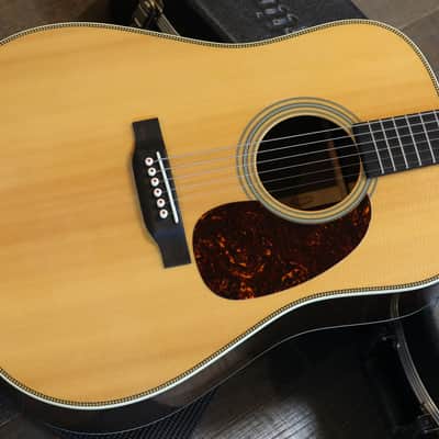 2020 Martin HD-28 Dreadnought Acoustic Guitar Natural + OHSC image 2